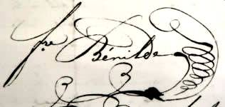 Signature du Frère Bénilde