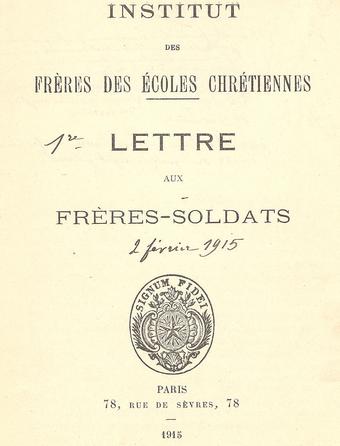 Lettre aux Frères-soldats