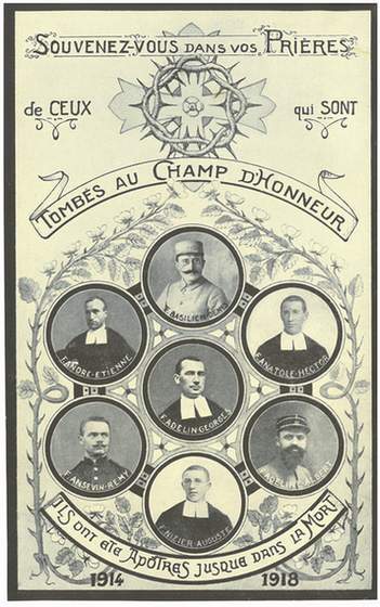 Une image souvenir des Frères de Passy-Froyennes