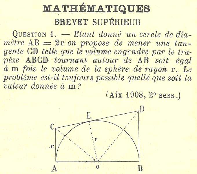 Problème de mathématique
