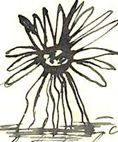 Un petit dessin de fleur dans le texte