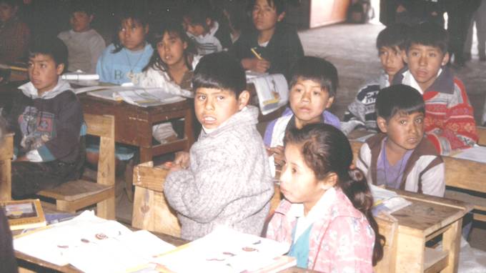 Cours de vacances pour les enfants de La Vaqueria, Mexique
