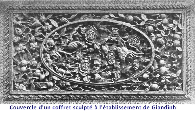 Un couvrecle de petit coffret