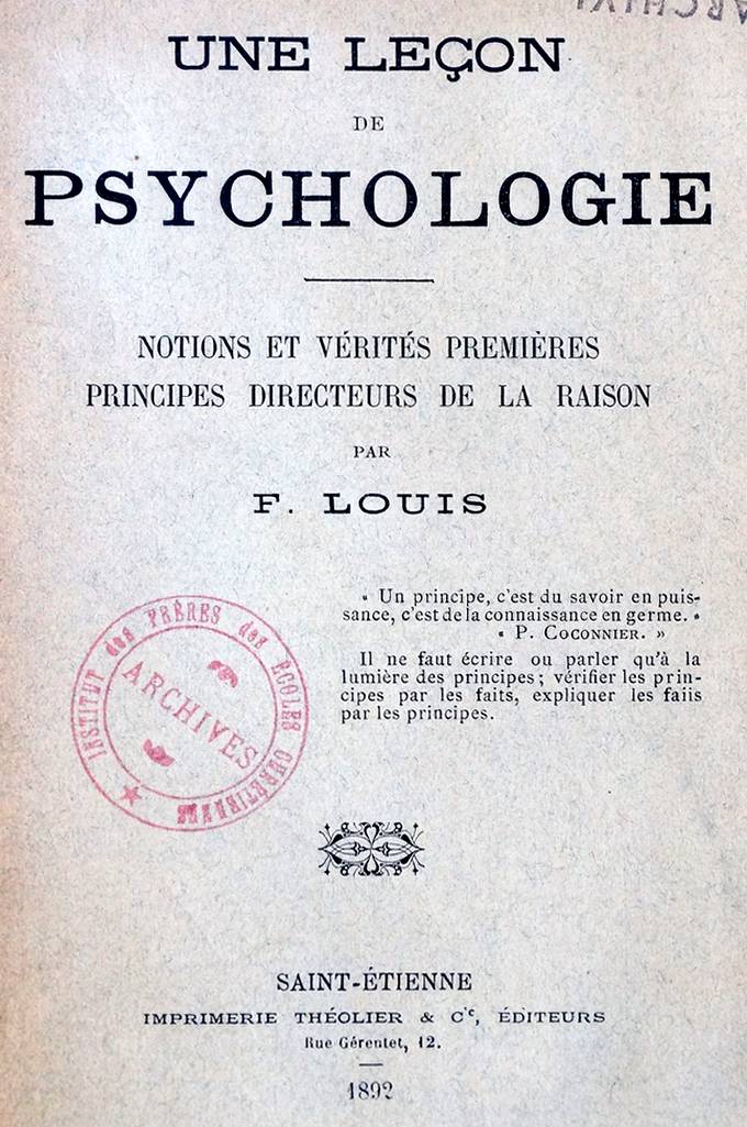 Le livre sur la psychologie