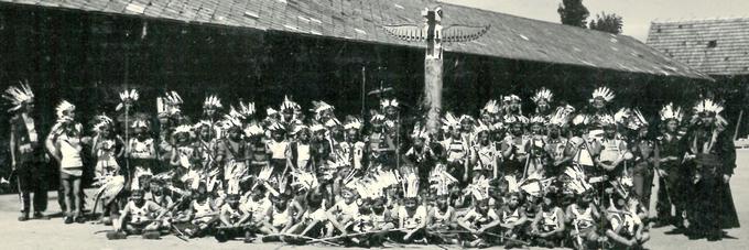 La colonie des Indiens et son totem