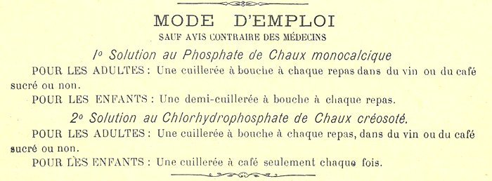 Le mode d'emploi des produits