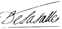 Signature de Jean-Baptiste de La Salle