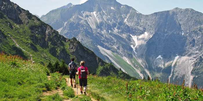 en montagne