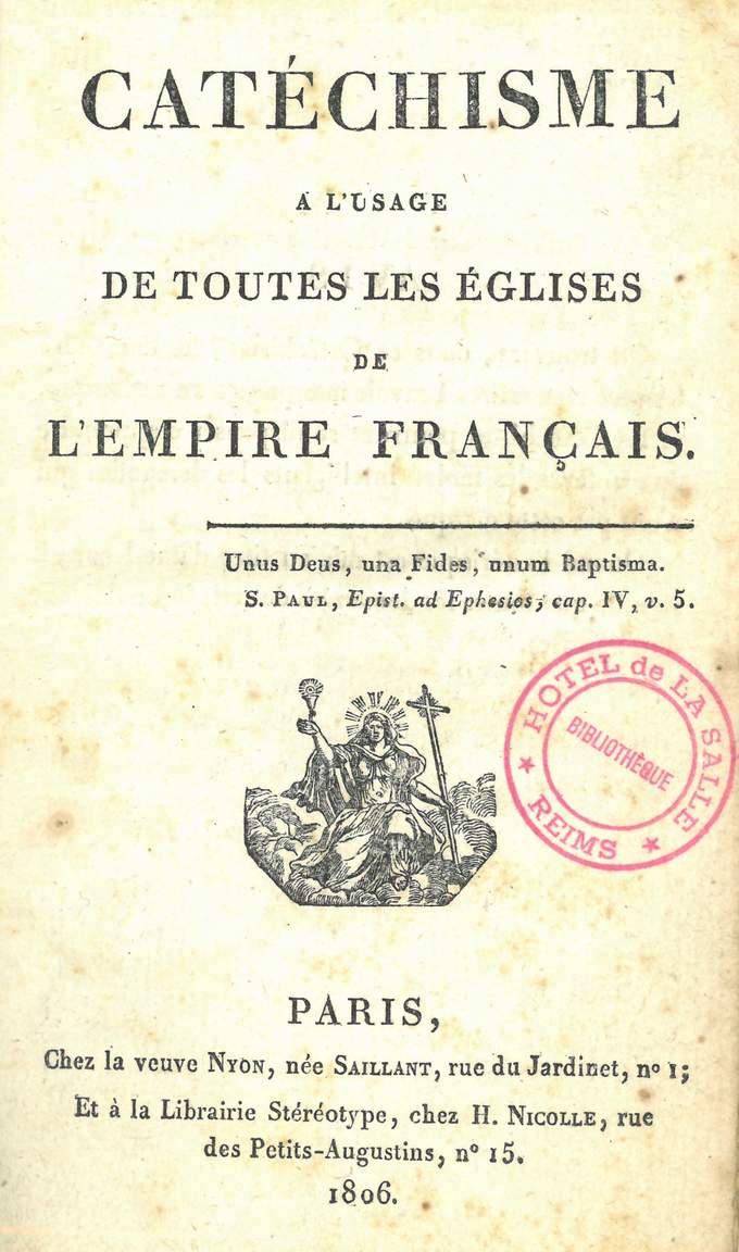Catéchisme de l'Empire. Fonds bibliothèque Hôtel de La Salle