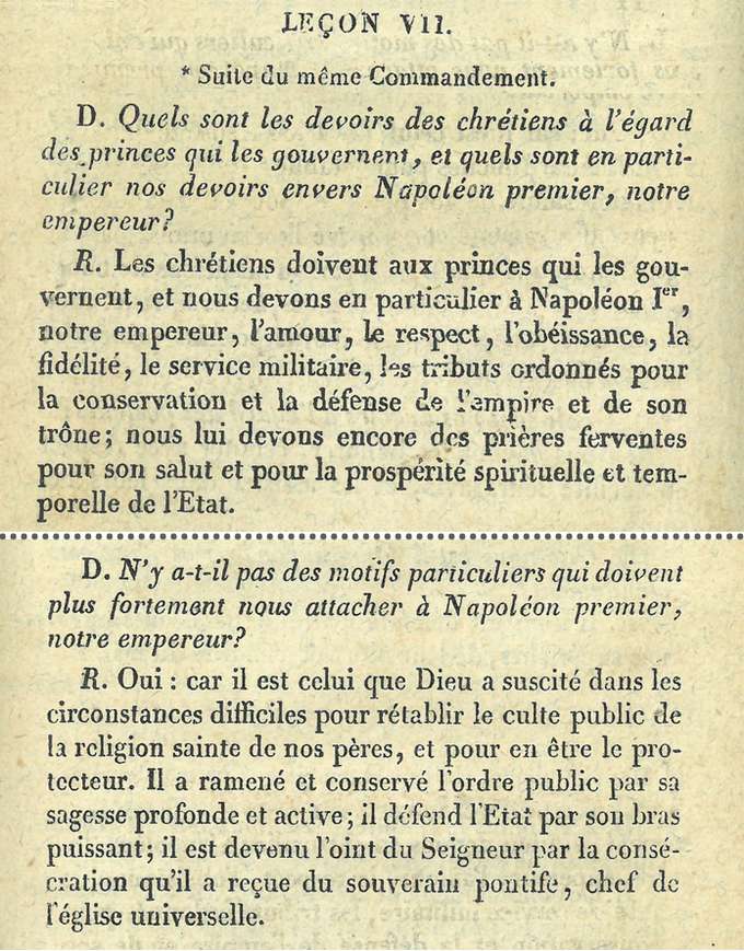 Extraits du catéchisme impérial