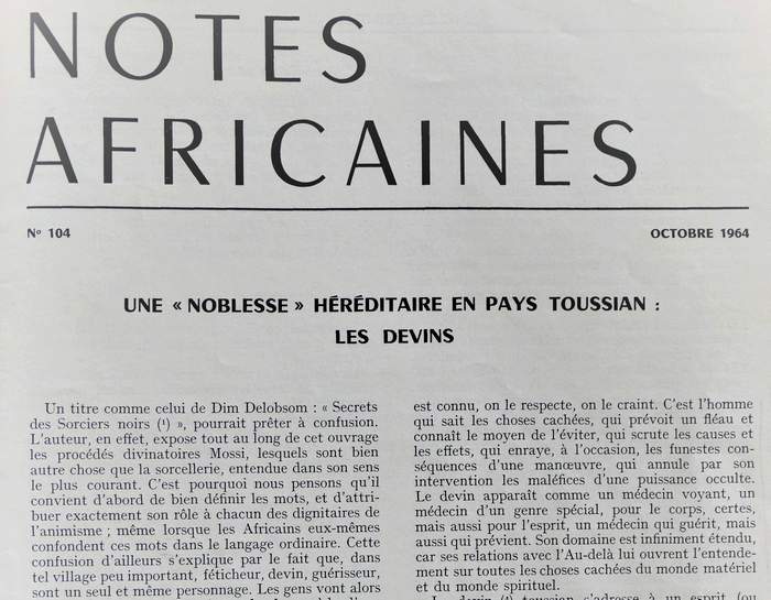 Un article sur les Toussian